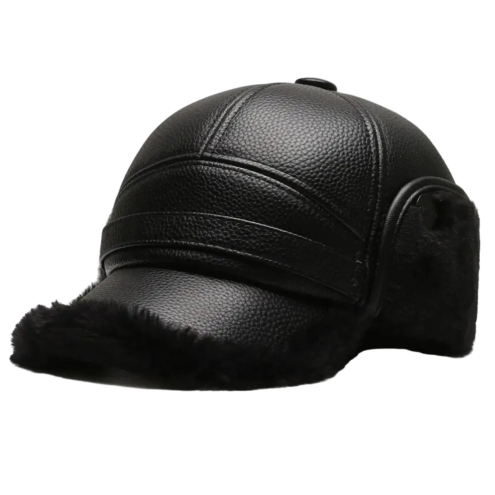 Heren Baseballcap met Oorkleppen en Gestructureerd Design 0