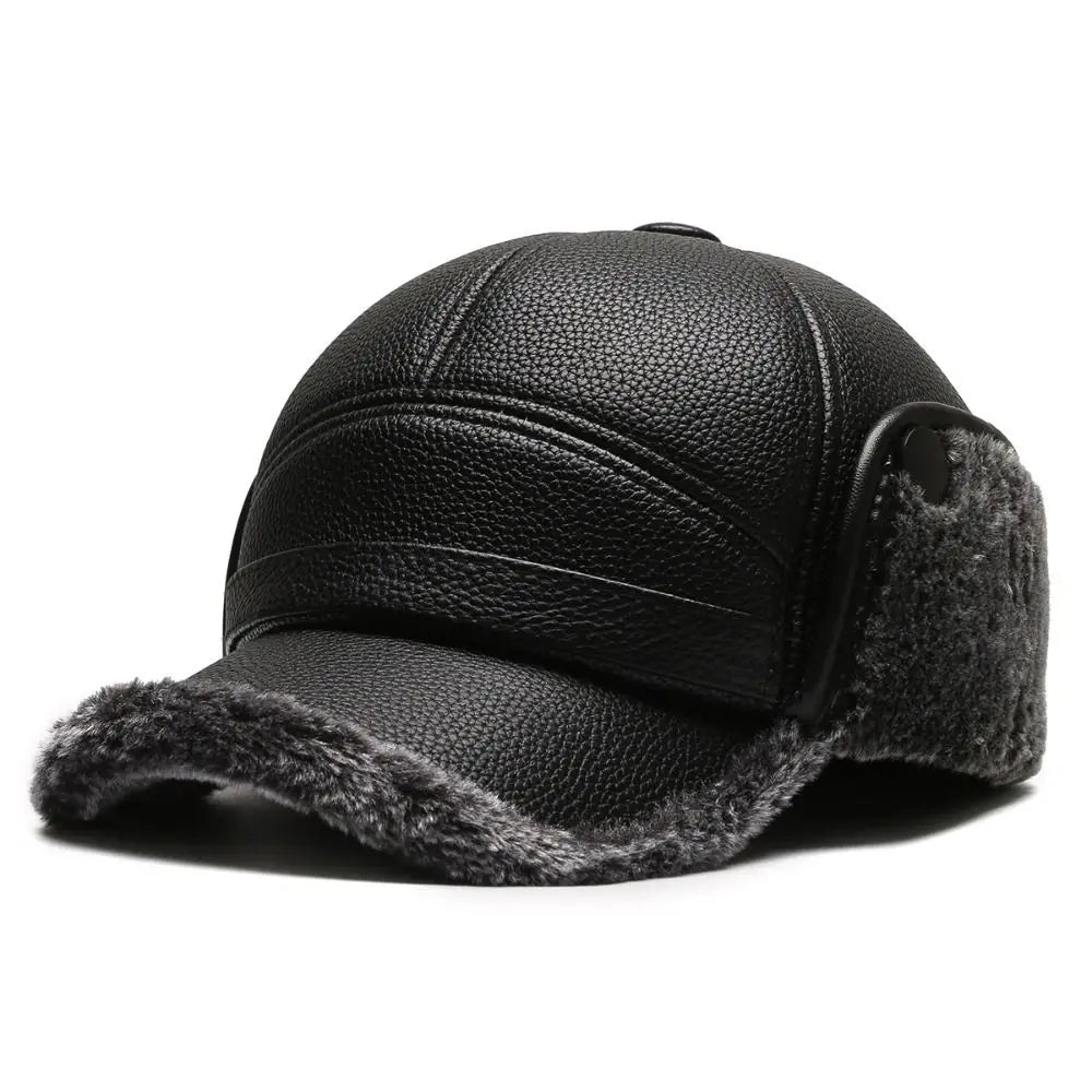 Heren Baseballcap met Oorkleppen en Gestructureerd Design 2