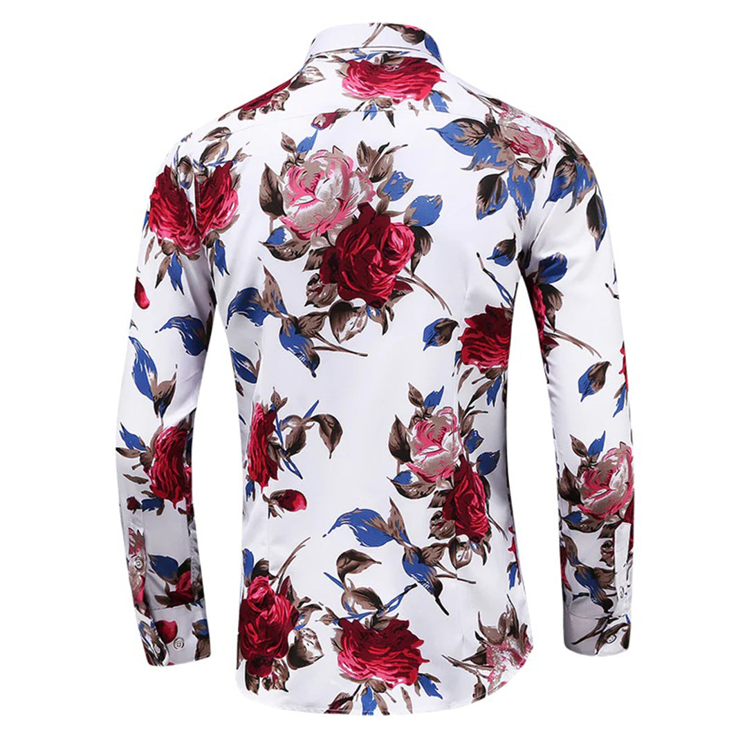 Heren Bloemenoverhemd Romantisch Ontwerp 2