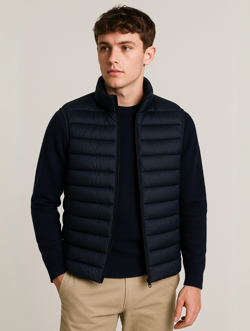 Heren Bodywarmer Minimalistisch Ontwerp 6