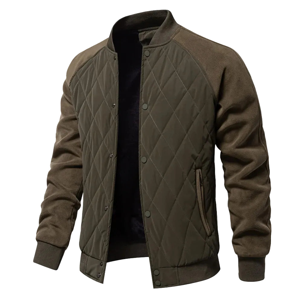 Heren Bomberjack Met Fleece Accenten 0