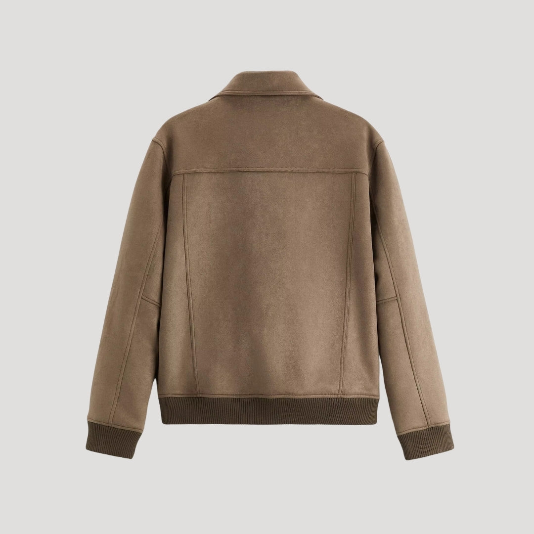 Heren Bomberjack Stijlvol Ontwerp Met Geribbelde Details 5