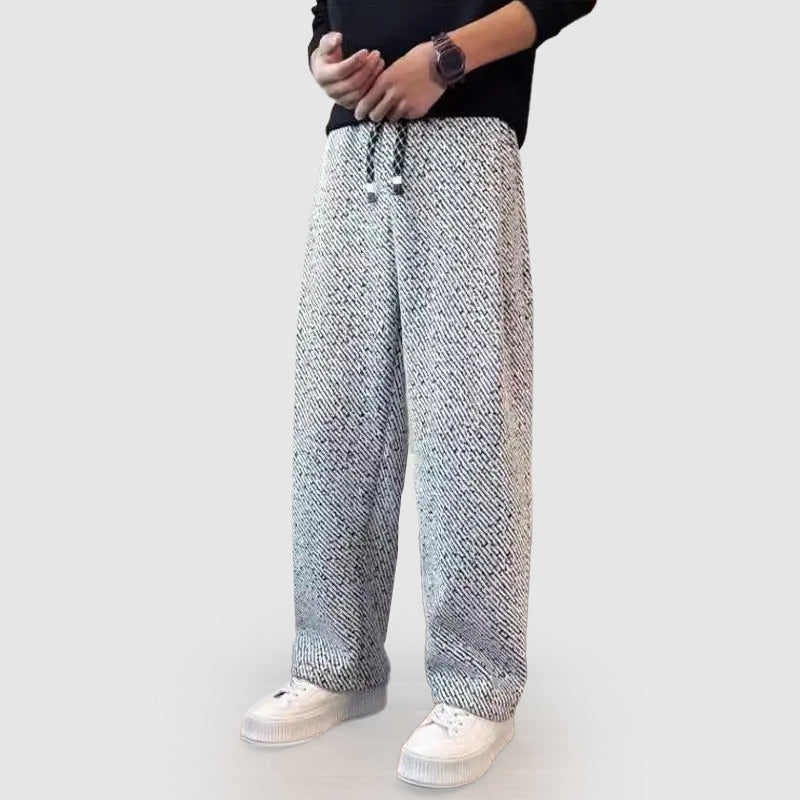 Heren Broeken met Elastiek en Wijde Pijpen voor Casual Stijl 1