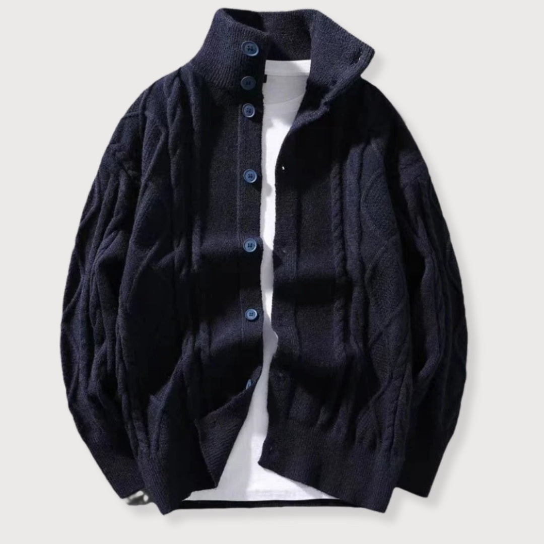 Heren Cardigan Gebreid met Kabelpatroon 2