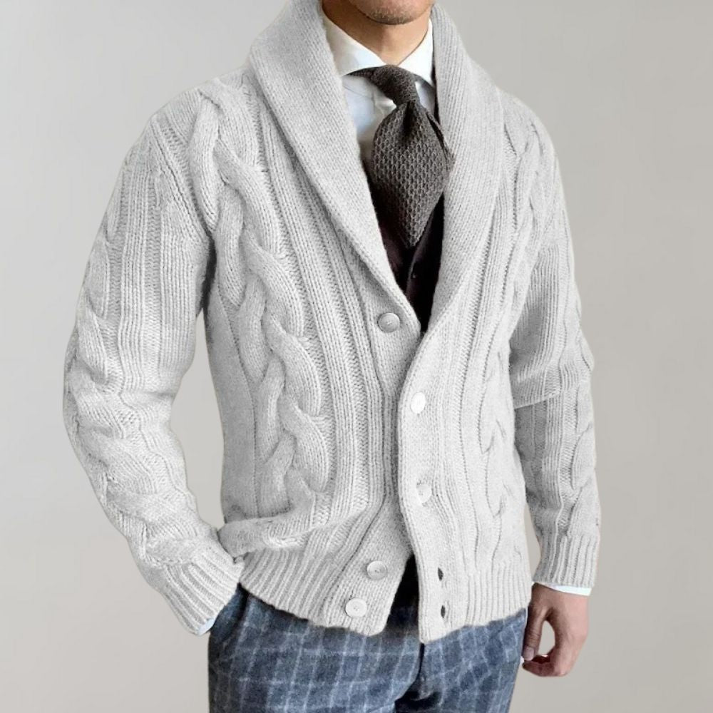 Heren Cardigan Met Revers Voor Herfst Stijlvol 1