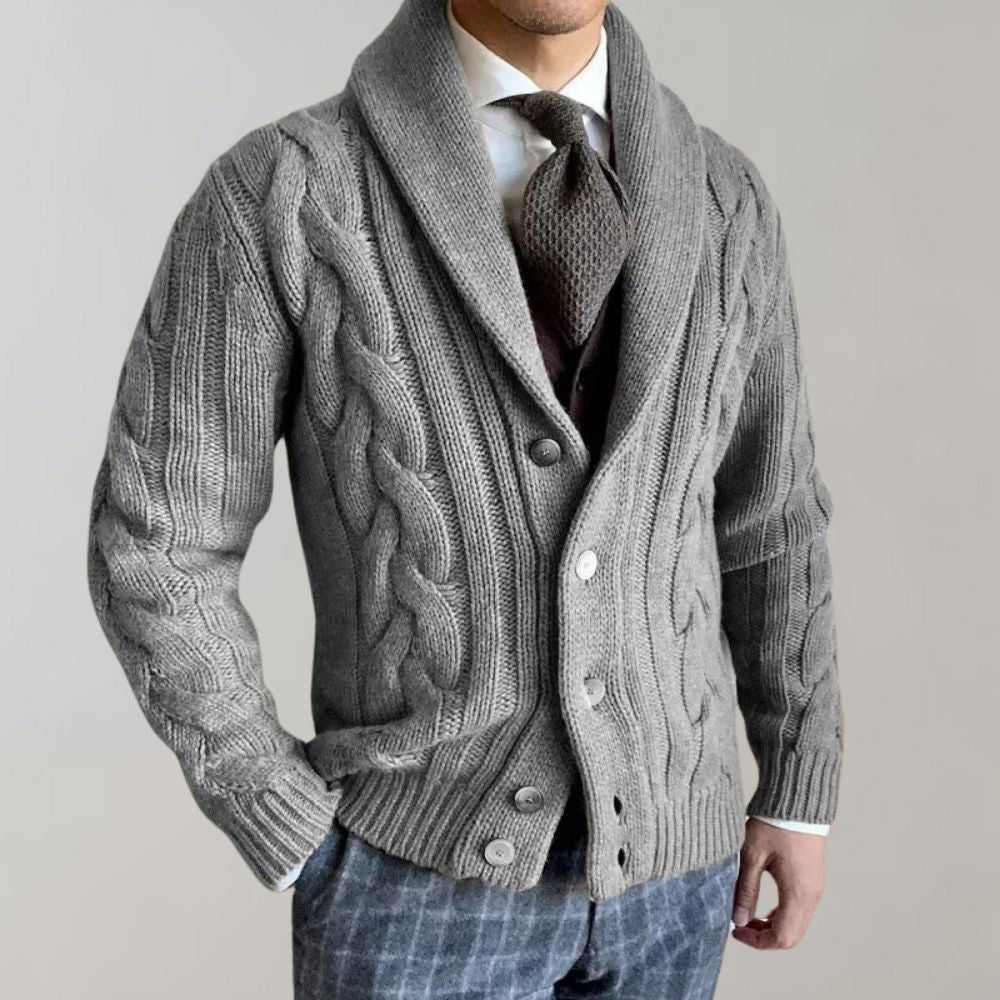 Heren Cardigan Met Revers Voor Herfst Stijlvol 2