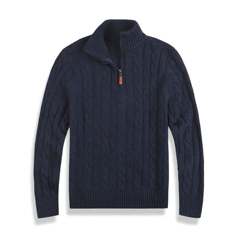 Heren Cardigan met Halve Rits 1