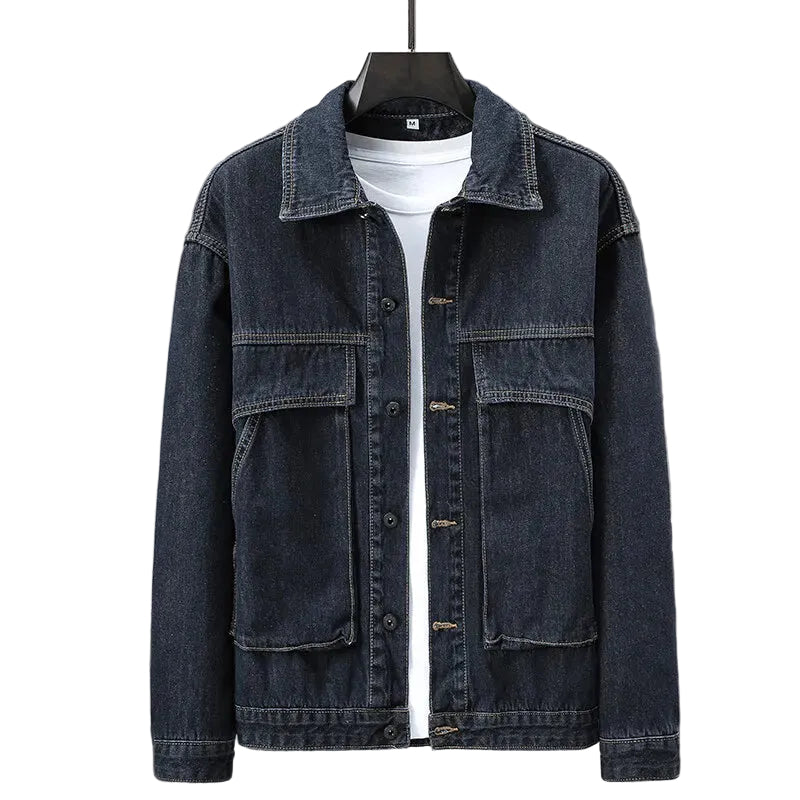 Heren Cargo Denimjack Boxy Fit 0