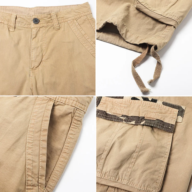 Heren Cargo Shorts Safari Stijl 7