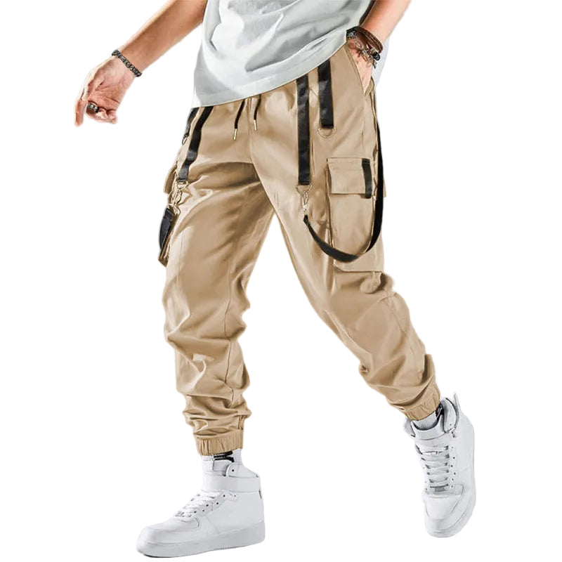 Heren Cargobroek Met Multifunctionele Zakjes Modern Streetwear 0