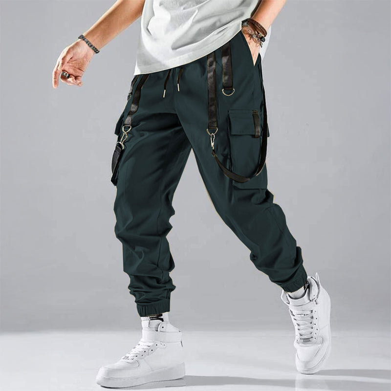 Heren Cargobroek Met Multifunctionele Zakjes Modern Streetwear 1