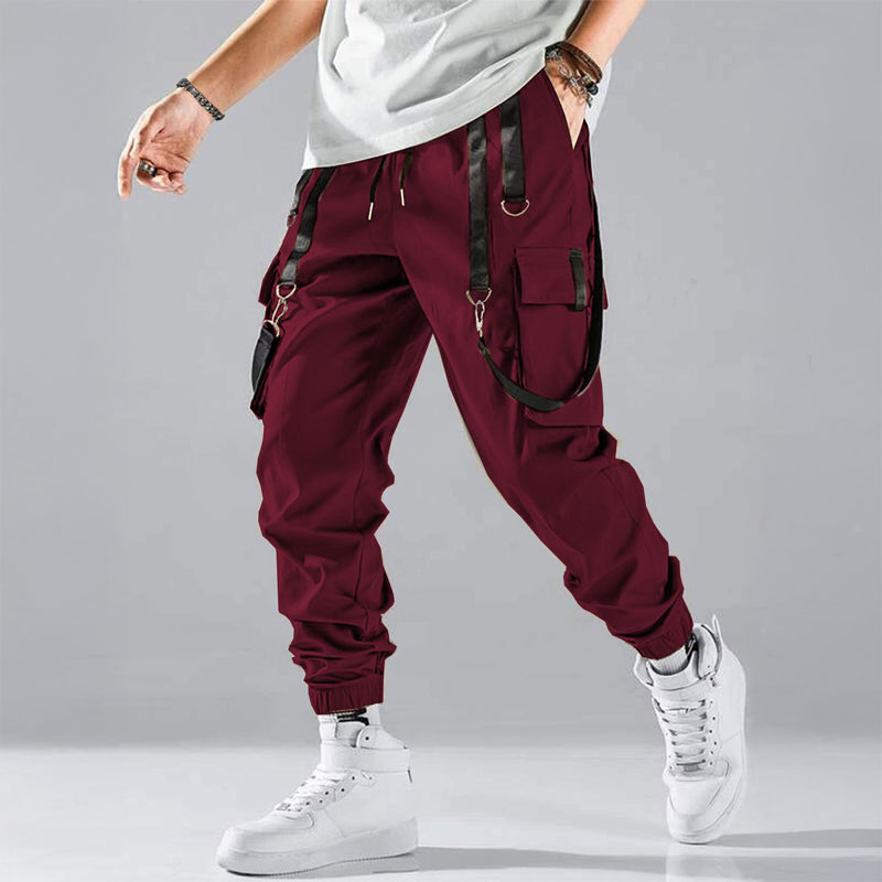 Heren Cargobroek Met Multifunctionele Zakjes Modern Streetwear 3