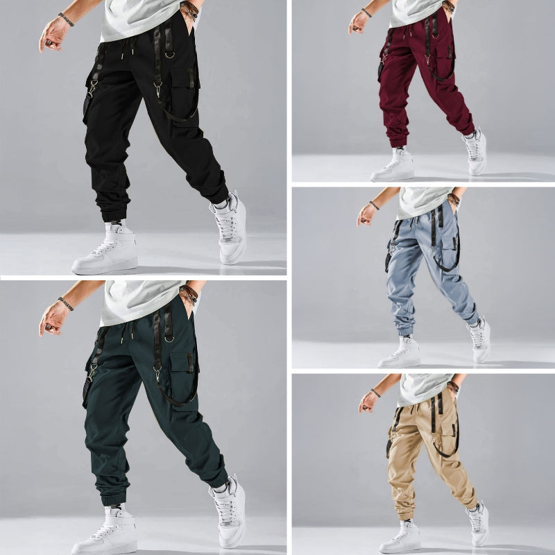 Heren Cargobroek Met Multifunctionele Zakjes Modern Streetwear 5