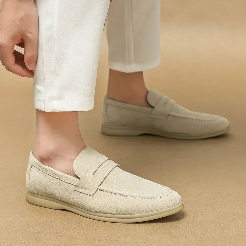 Heren Casual Schoenen Suède Loafers 4