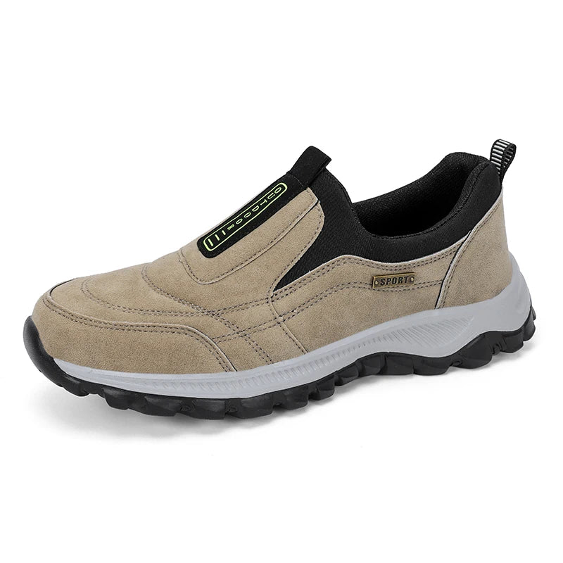 Heren Casual Wandelschoenen Ademend Suède Leer 6