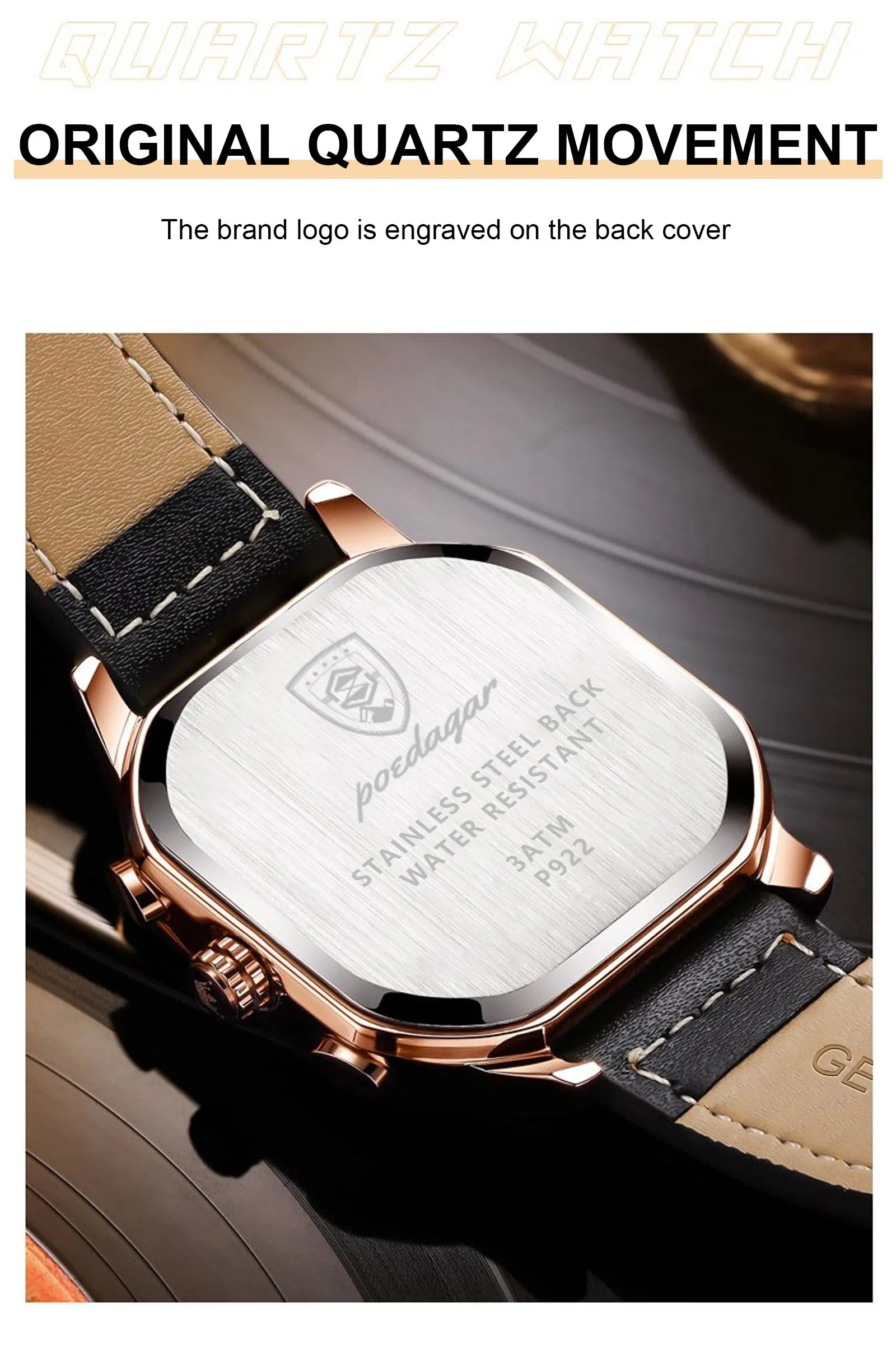Heren Chronograaf Horloge met Skelet Wijzerplaat 7
