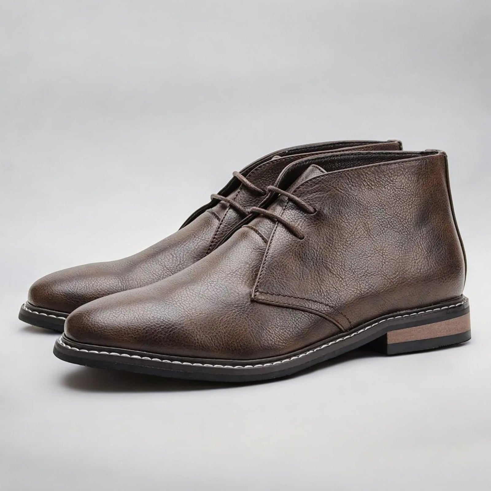 Heren Chukka Boots van Echt Leer 2