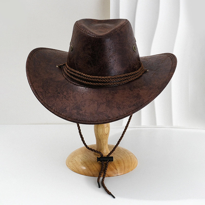 Heren Cowboyhoed met Brede Rand en Kinkoord 3