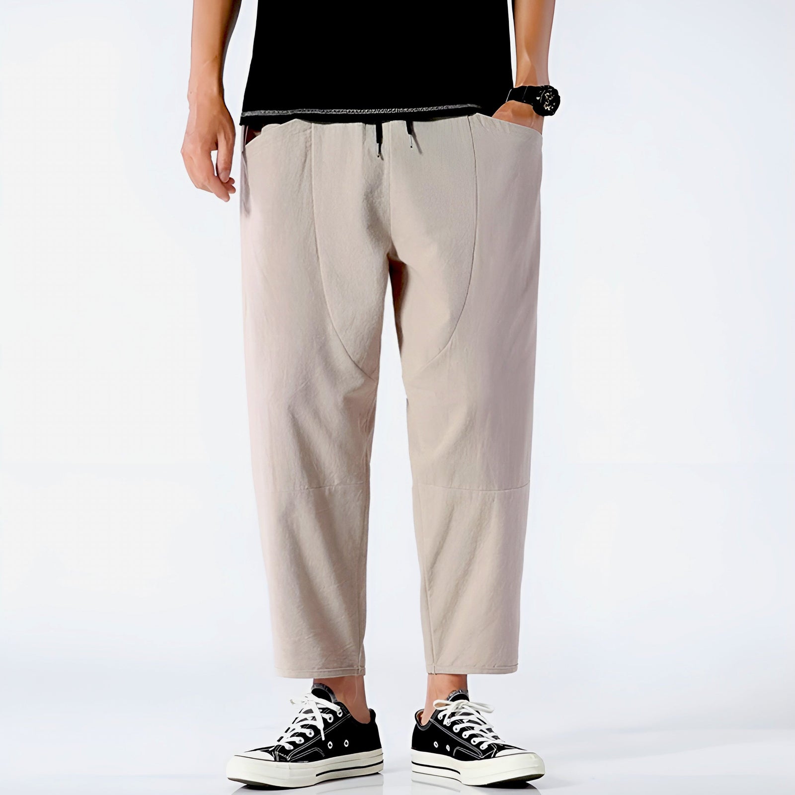 Heren Cropped Broek Casual 9