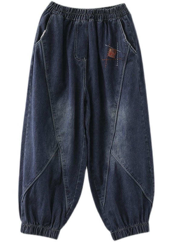 Heren Denim Broek met Elastische Taille en Zakjes Casual Pasvorm 4