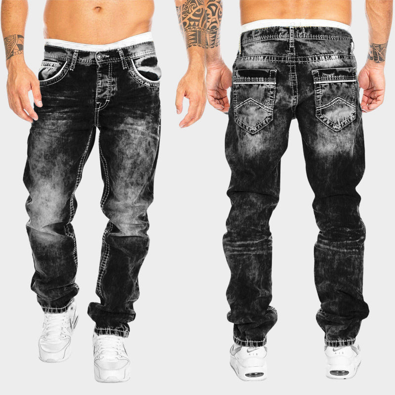 Heren Denim Jeans Slank Pasvorm 1