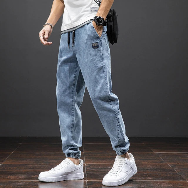 Heren Denim Joggers Casual Stijl 6