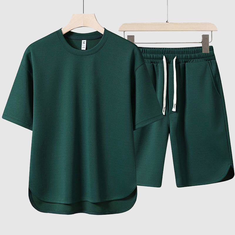 Heren Duo Set T-shirt en Shorts Casual 2