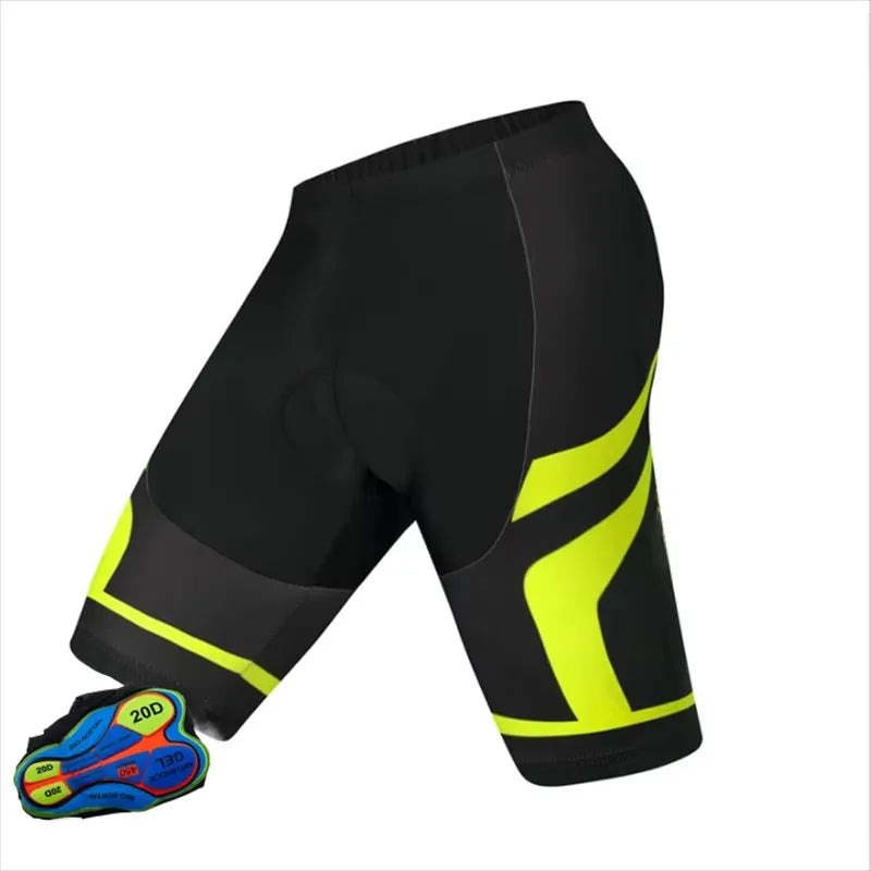 Heren Fietsshorts Met Gel Padding Ademend 0