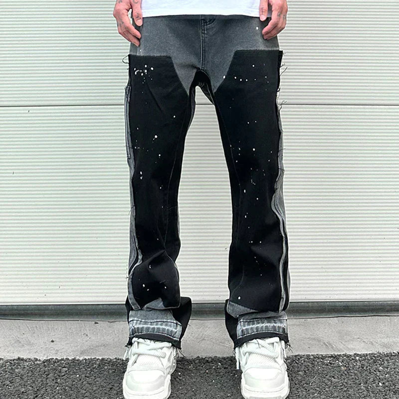 Heren Flared Jeans Retro Denim 1