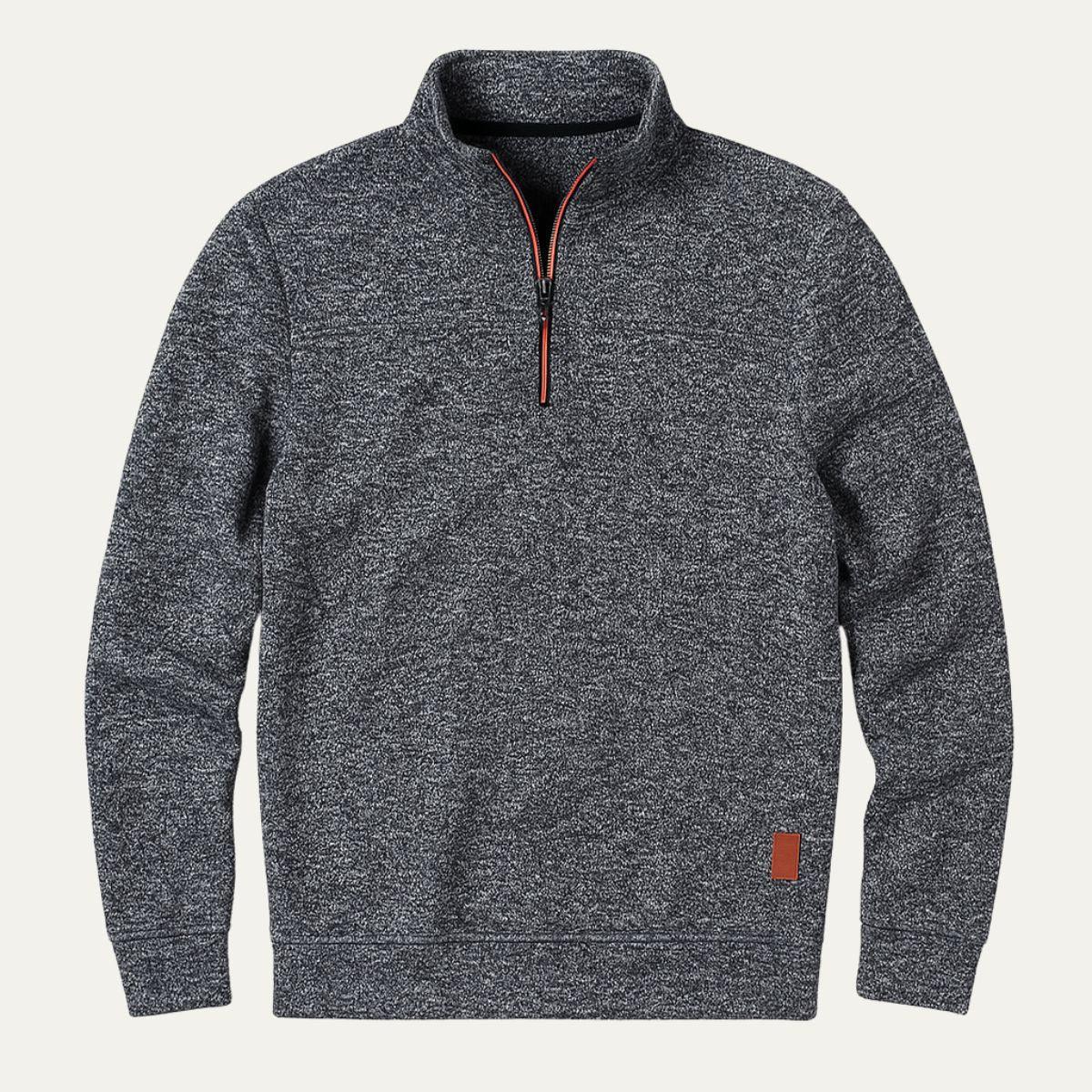 Heren Fleece Pullover met Halve Rits 3