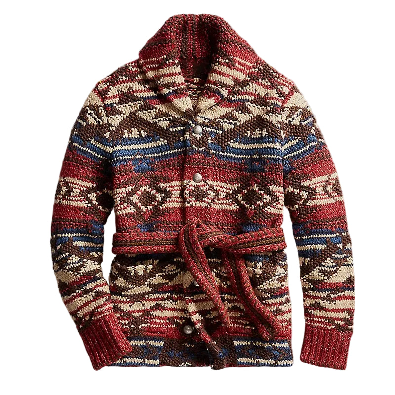 Heren Gebreid Vest Vintage Stijl 0