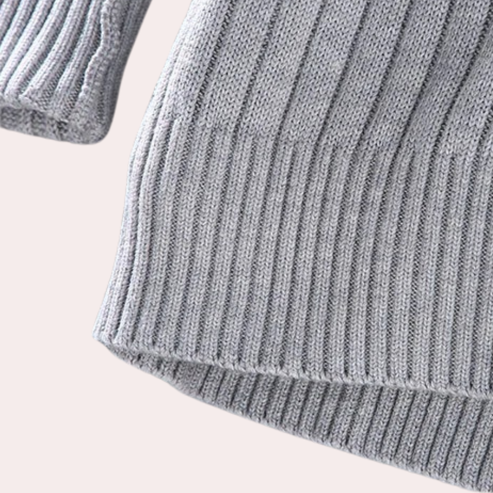 Heren Gebreid Vest met Ritssluiting Modern 2