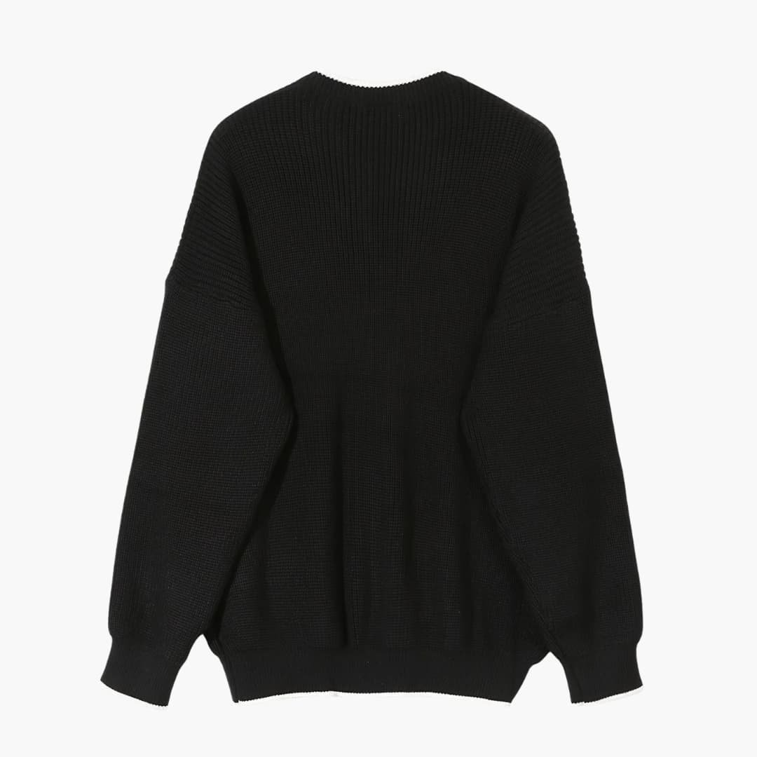 Heren Gebreide Trui met Halve Zip en Lange Mouwen 8