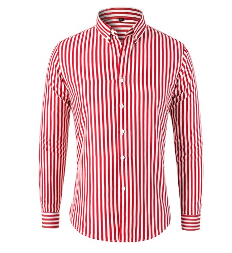 Heren Gestreept Overhemd Modern Fit 5