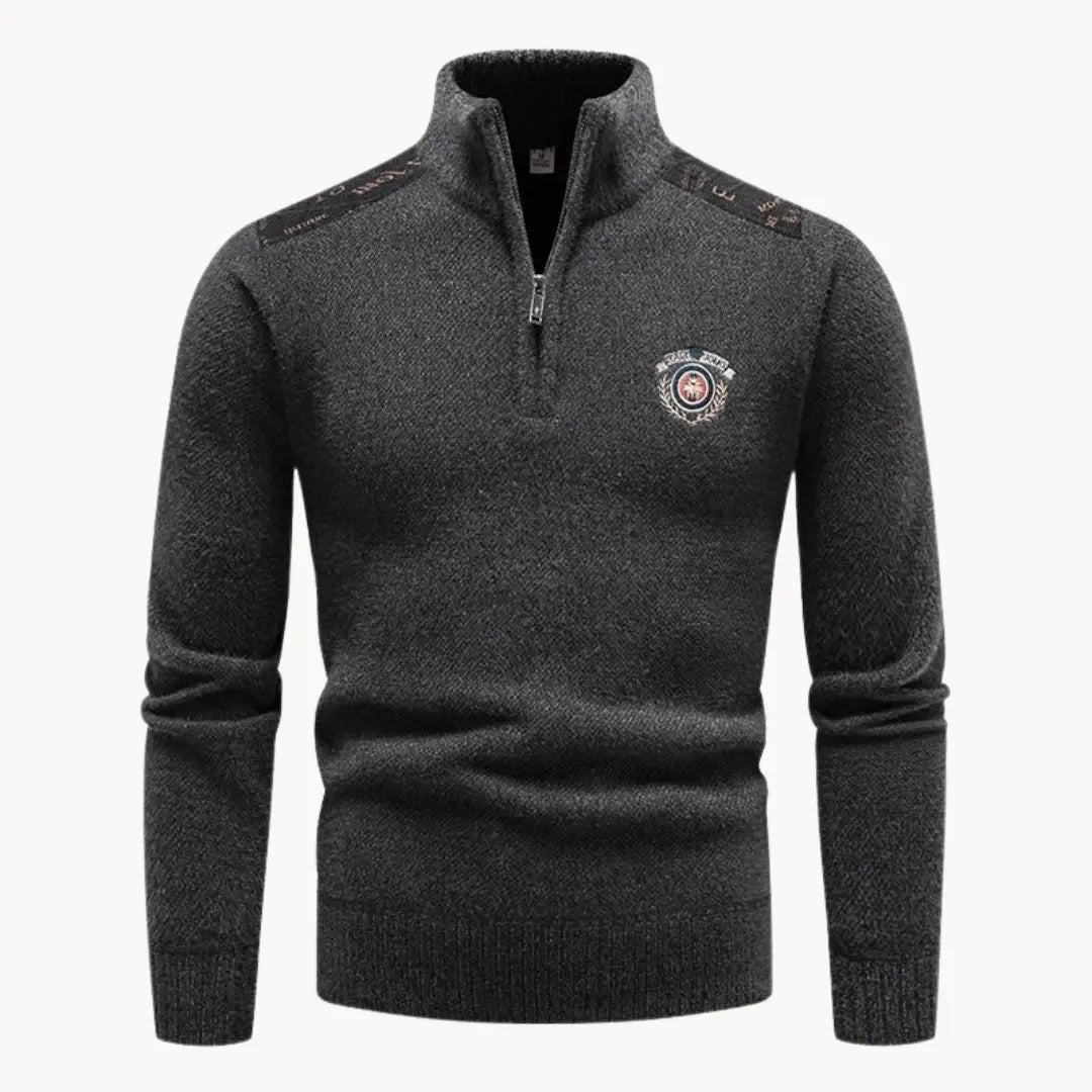 Heren Halfzip Trui Casual Stijl voor Comfortabele Winterdagen 9