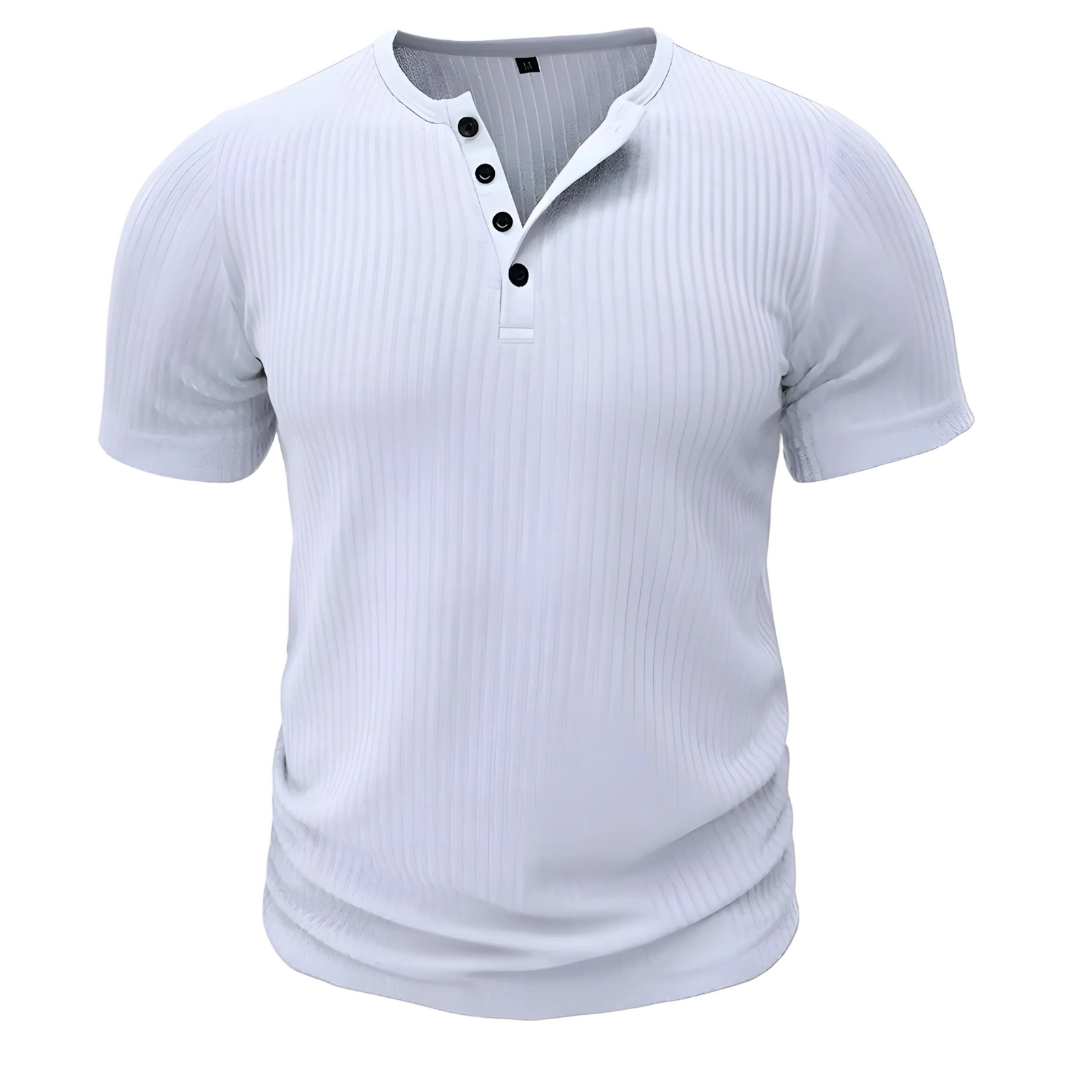 Heren Henley T-shirt Muscle Fit 0