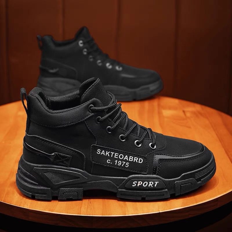 Heren Hoge Sneakers Sportief Met Robuust Profiel 0