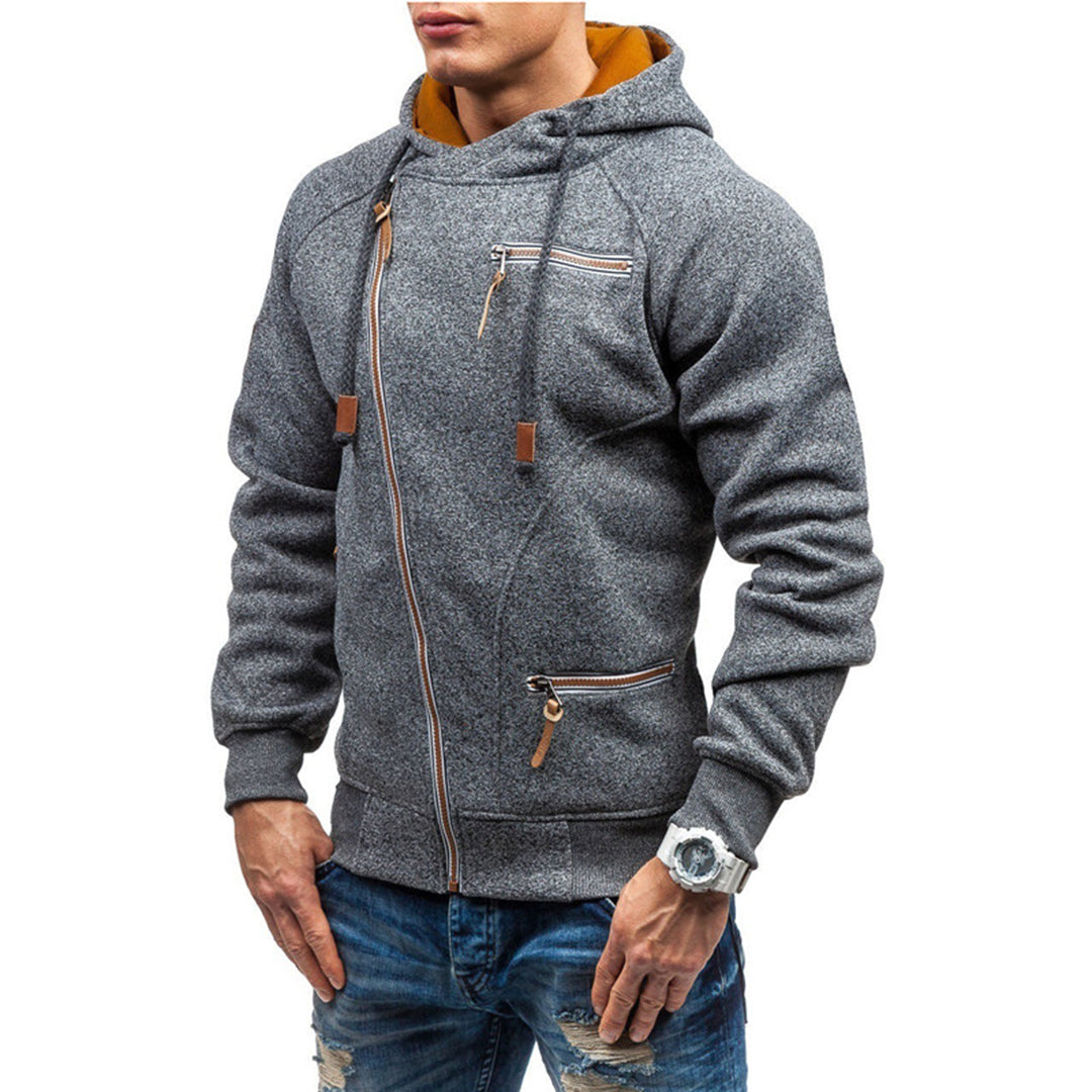 Heren Hoodie Casual Met Rits Moderne Look 2