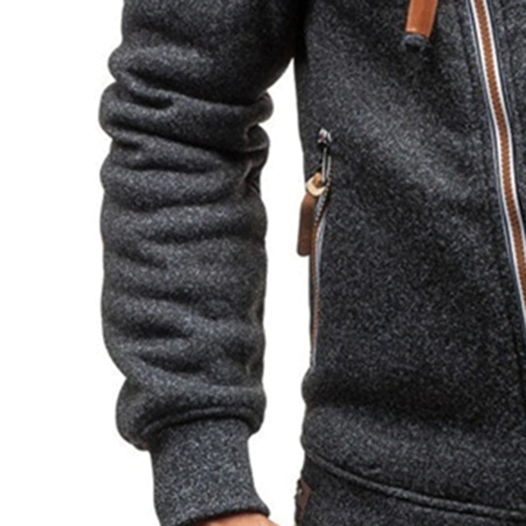 Heren Hoodie Casual Met Rits Moderne Look 7