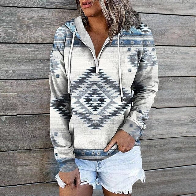 Heren Hoodie Etnische Stijl 8