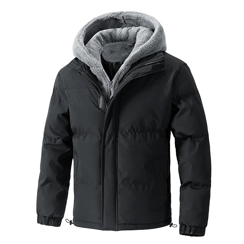 Heren Hoodie Gewatteerd met Sherpa Kap 6
