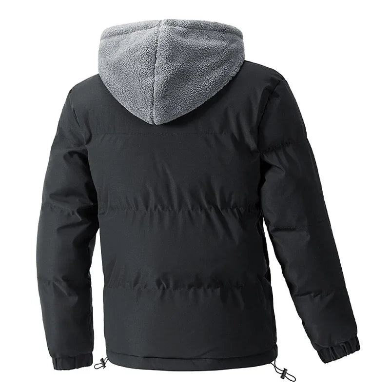 Heren Hoodie Gewatteerd met Sherpa Kap 7