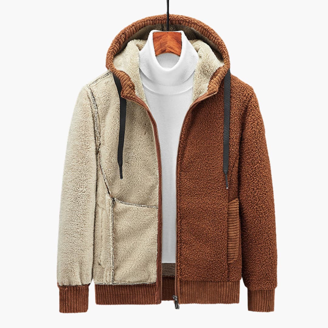 Heren Hoodie met Rits en Gevoerde Kap voor Casual Comfort 2