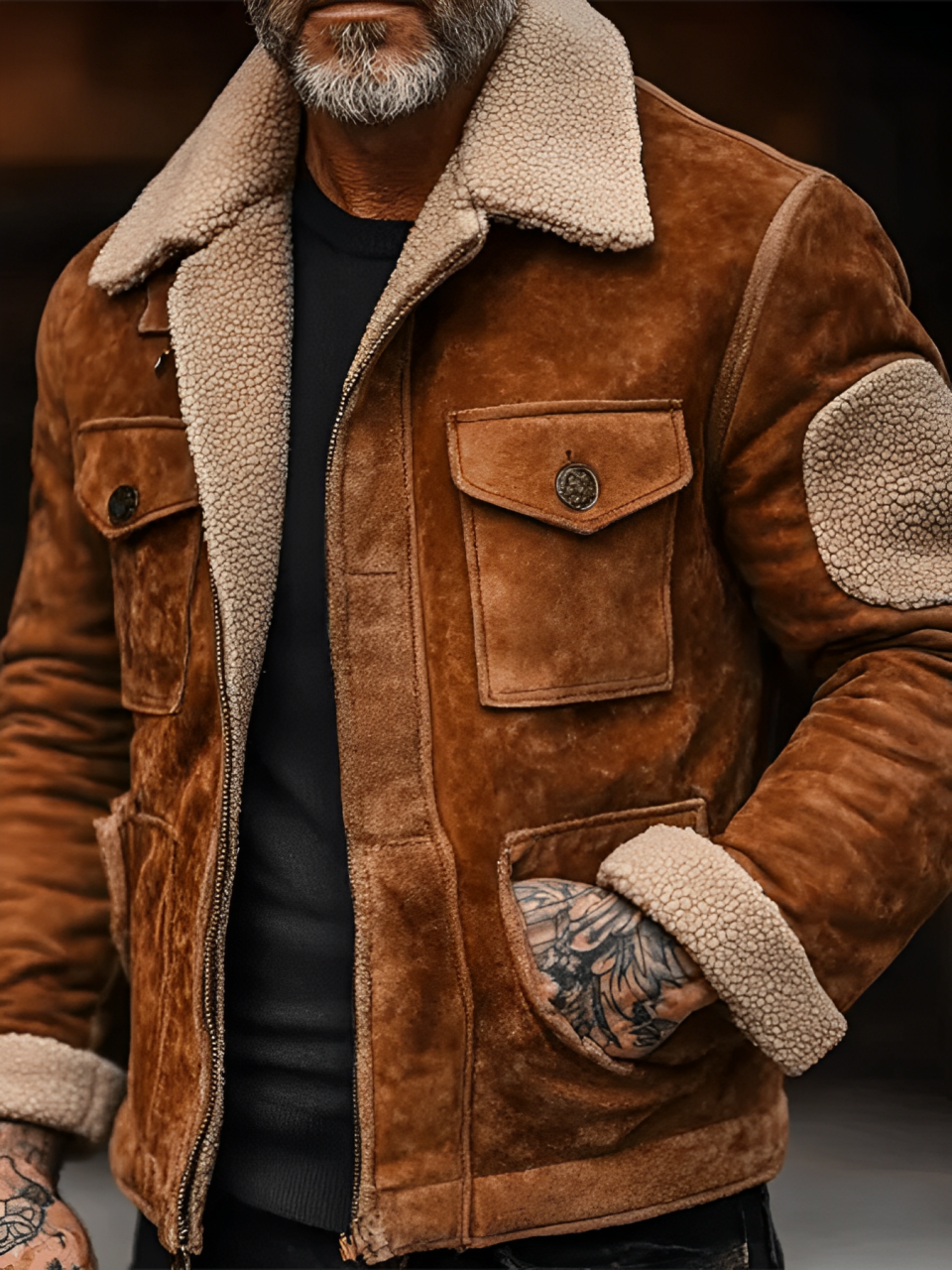 Heren Jack Casual Met Sherpa Voering 1