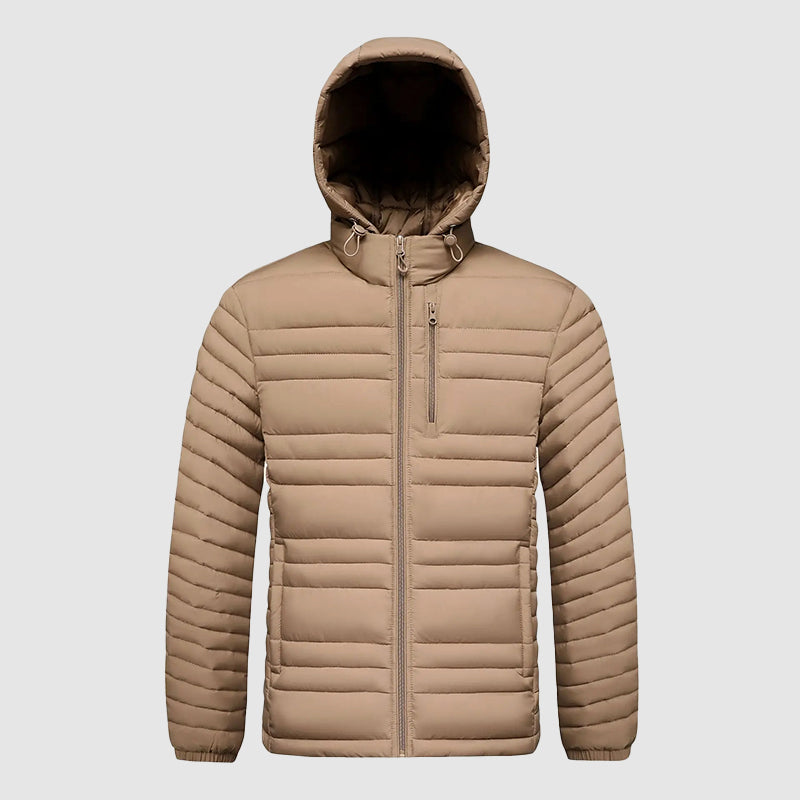 Heren Jack Gewatteerd met Afneembare Capuchon voor Herfst en Winter 1