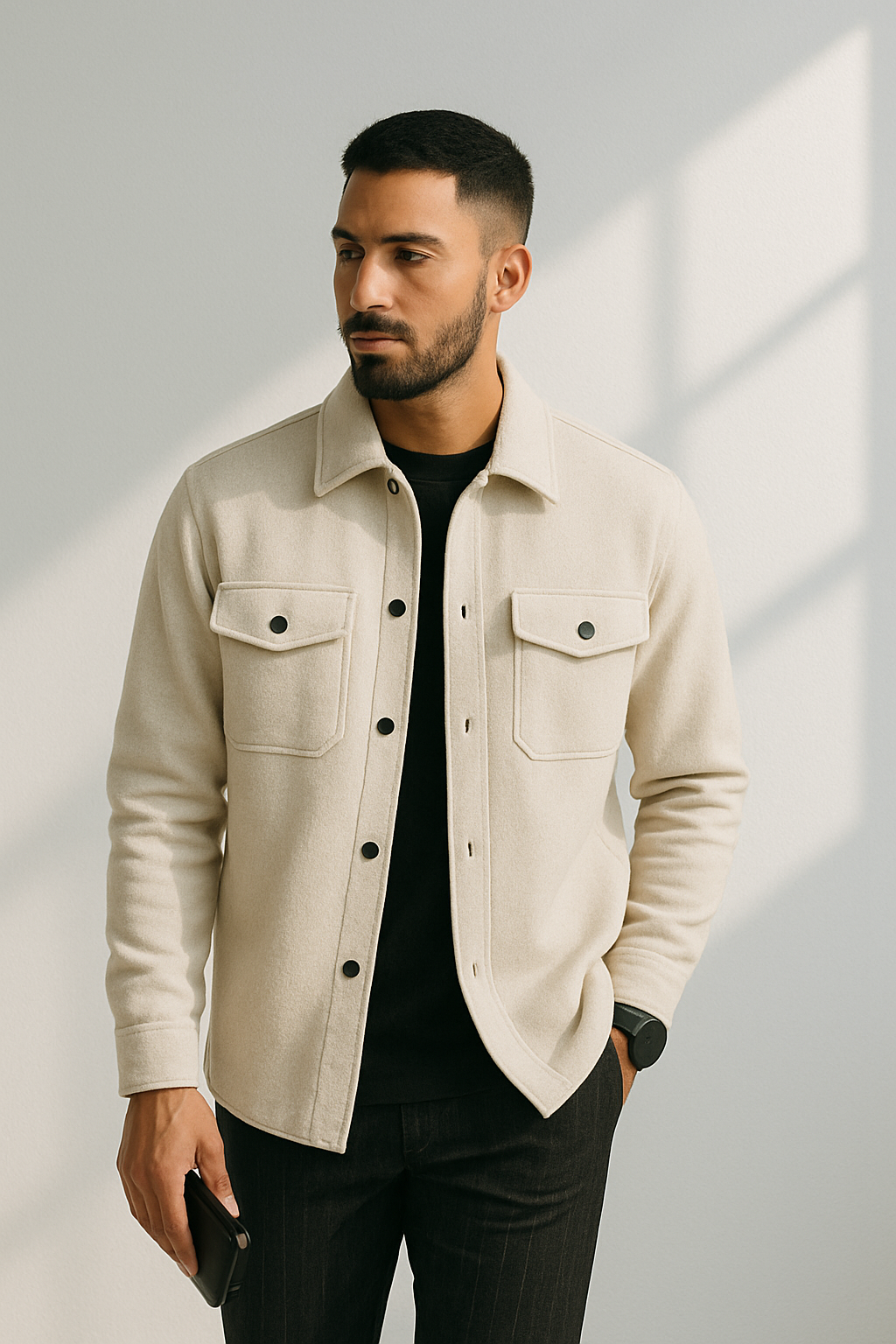 Heren Jas Casual Ademend Materiaal Lente-Zomer 1