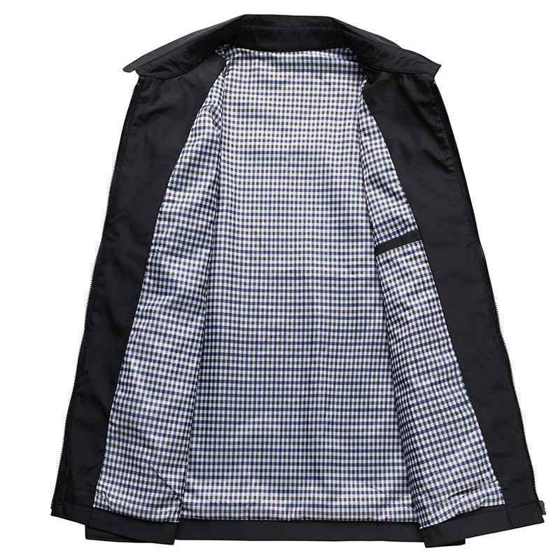 Heren Jas Winter Zakelijk Geïnspireerd Katoen-Polyester 1