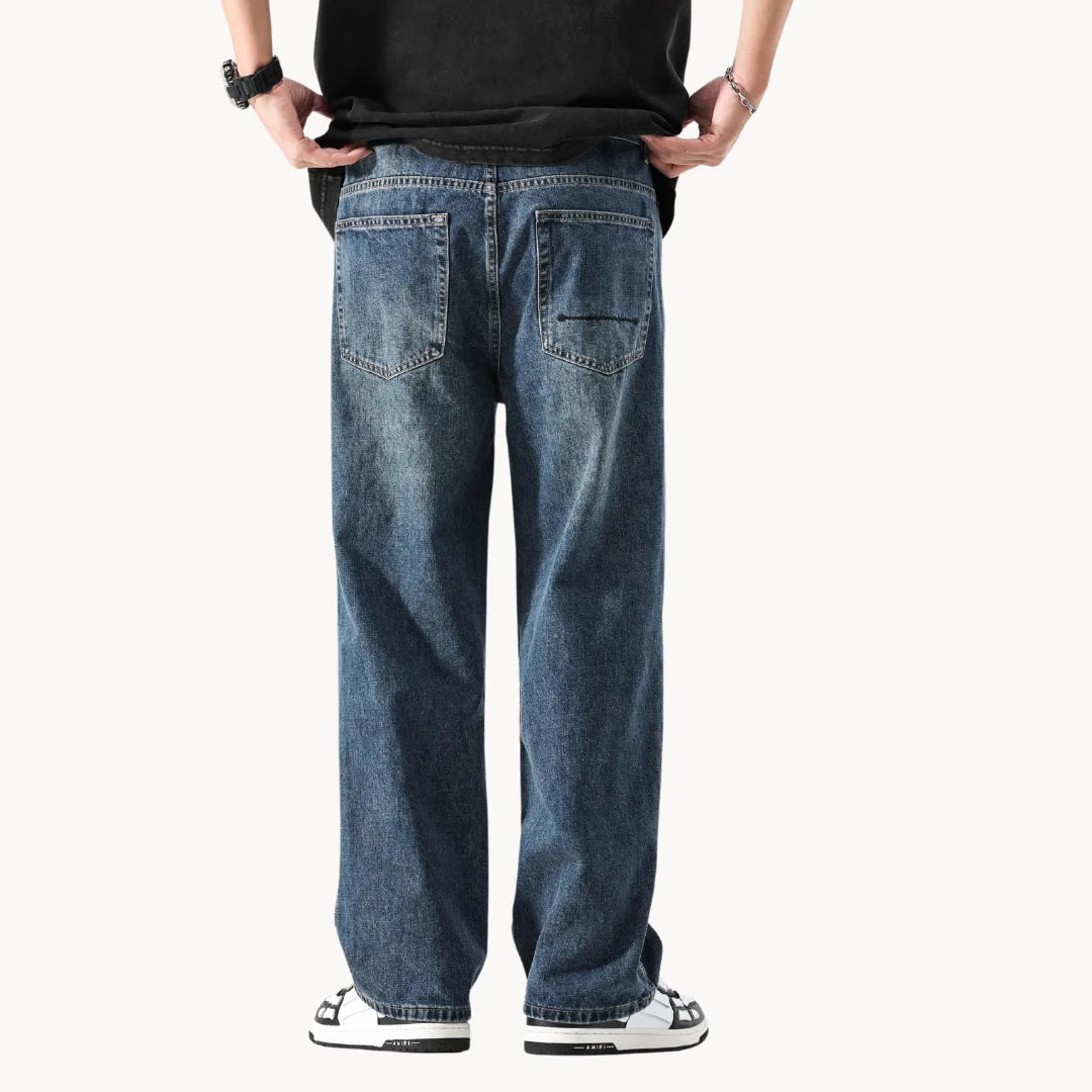 Heren Jeans Rechte Pijpen Casual Stijl 8
