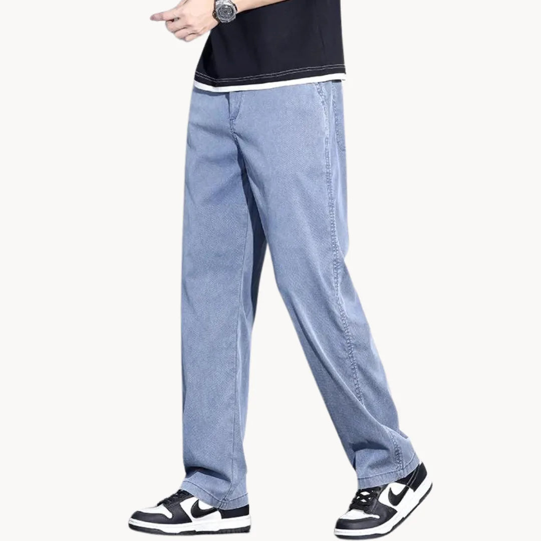 Heren Jeans Rechte Pijpen Casual Stijl 8
