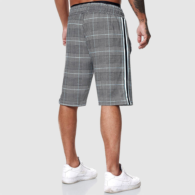 Heren Korte Broek Geruit Casual Stijl 4